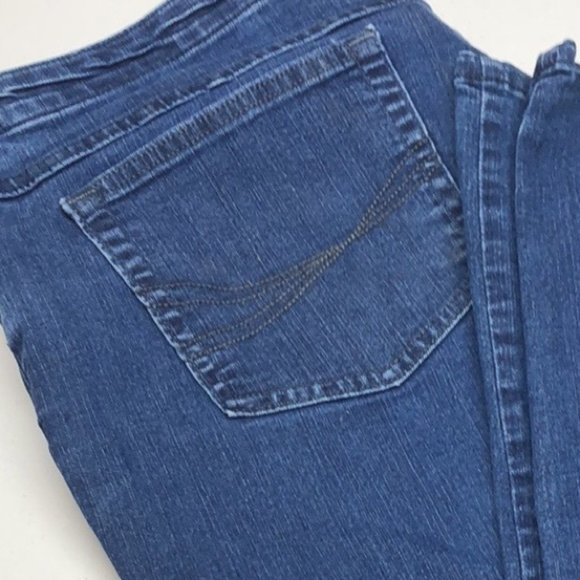 RIDERS BY LEE INDIGO STRAIGHT CUT JEANS 18Wx30 😎 - Picture 8 of 11